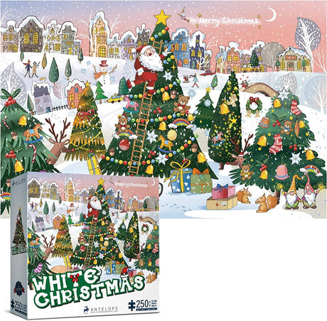 White Christmas 250 Piece Jigsaw Puzzle | Antelope Puzzles - Jigsaw Puzzles - The Puzzle Center