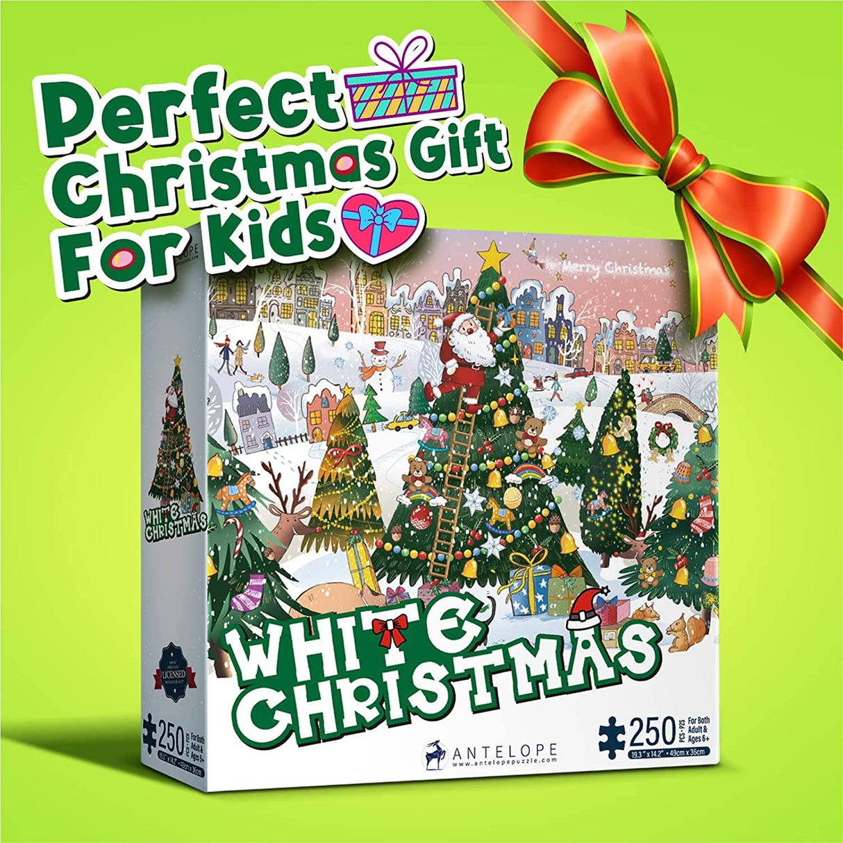White Christmas 250 Piece Jigsaw Puzzle | Antelope Puzzles - Jigsaw Puzzles - The Puzzle Center