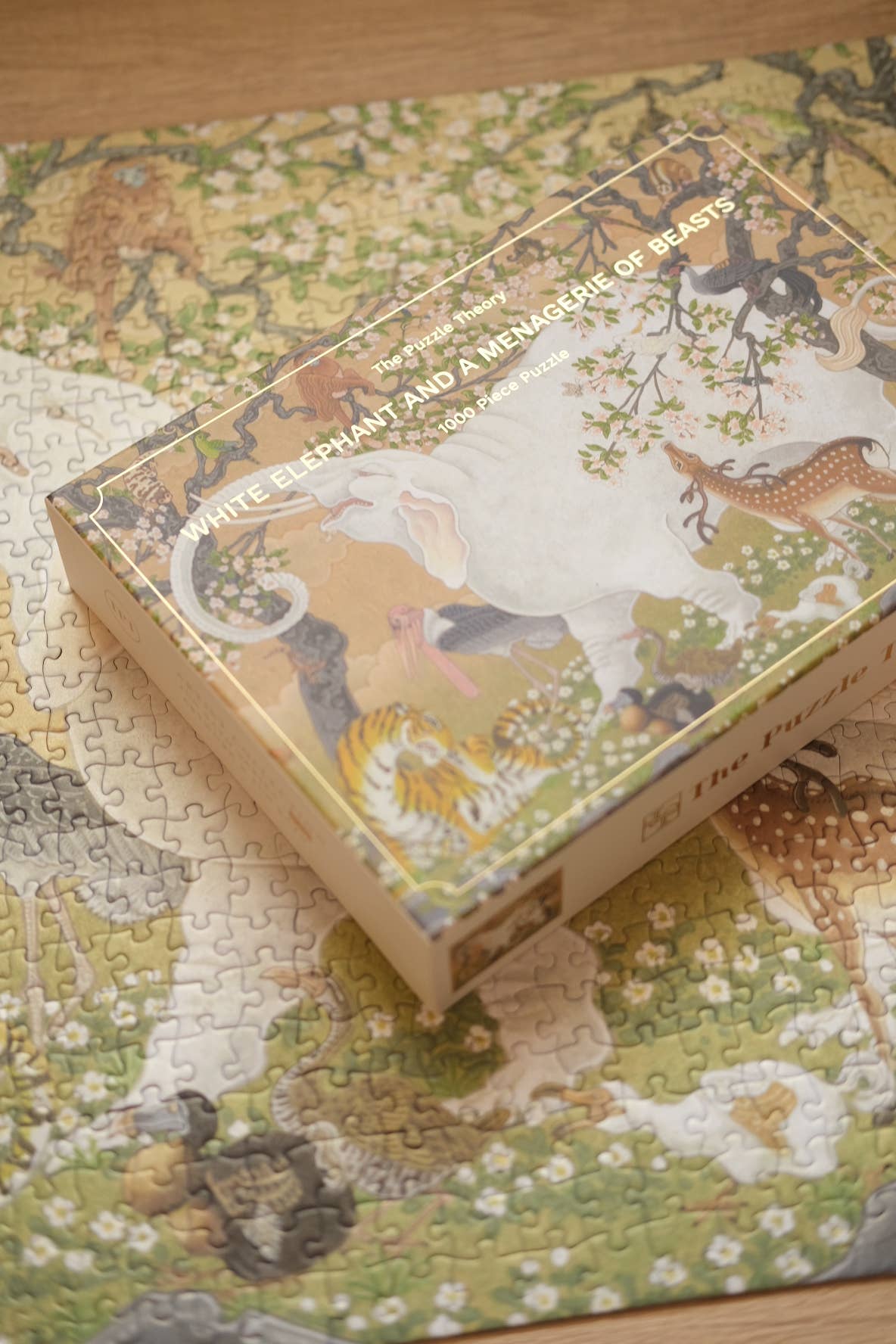 White Elephant and a Menagerie of Beasts 1000 Piece Jigsaw Puzzle | The Puzzle Theory - Jigsaw Puzzles - The Puzzle Center