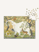 White Elephant and a Menagerie of Beasts 1000 Piece Jigsaw Puzzle | The Puzzle Theory - Jigsaw Puzzles - The Puzzle Center