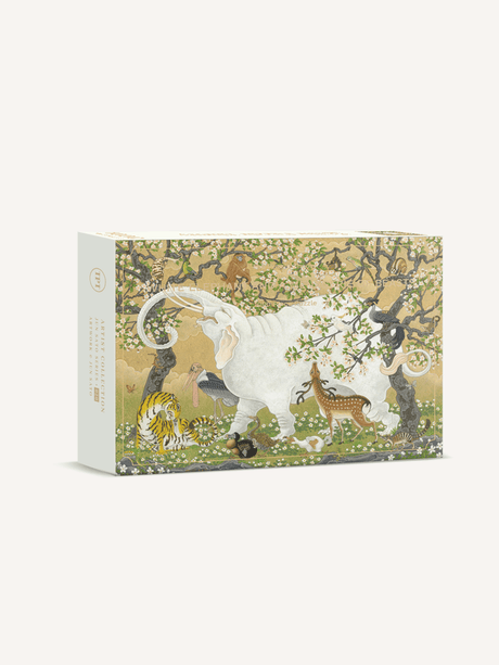 White Elephant and a Menagerie of Beasts 1000 Piece Jigsaw Puzzle | The Puzzle Theory - Jigsaw Puzzles - The Puzzle Center