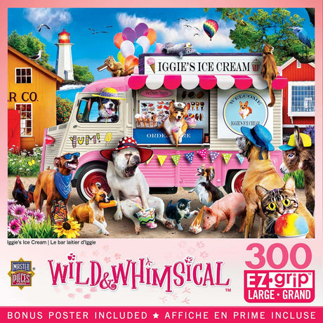 Wild & Whimsical Iggie's Ice Cream 300 Piece EZ Grip Jigsaw Puzzle | Masterpieces - Jigsaw Puzzles - The Puzzle Center