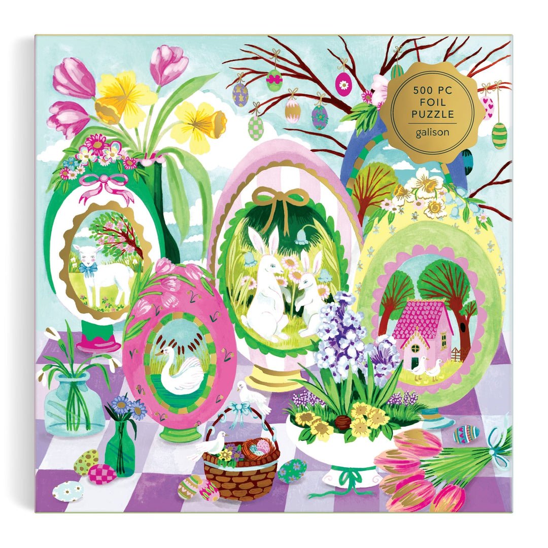 Windows To Spring 500 Piece Foil Jigsaw Puzzle | Galison - Jigsaw Puzzles - The Puzzle Center