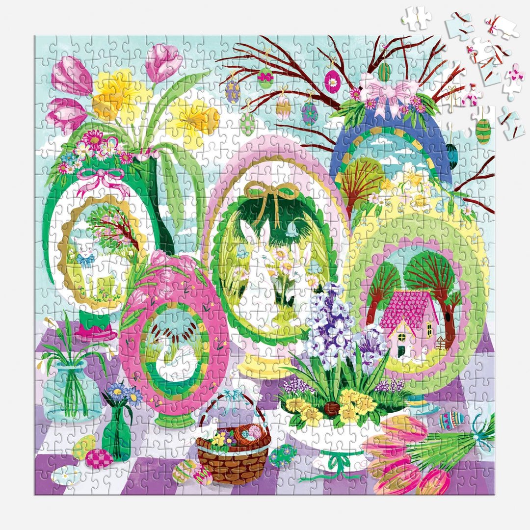 Windows To Spring 500 Piece Foil Jigsaw Puzzle | Galison - Jigsaw Puzzles - The Puzzle Center