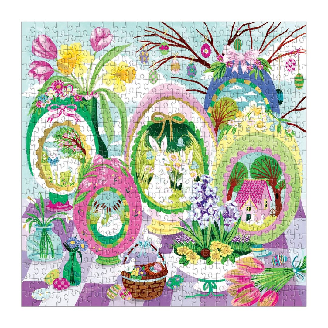 Windows To Spring 500 Piece Foil Jigsaw Puzzle | Galison - Jigsaw Puzzles - The Puzzle Center