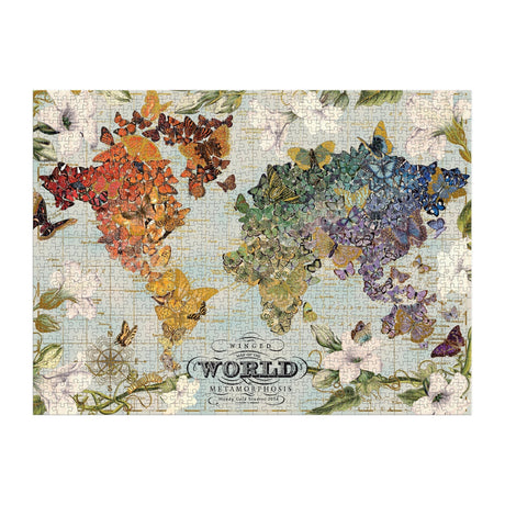 Winged Metamorphosis by Wendy Gold 1000 Piece Foil Jigsaw Puzzle | Galison - Jigsaw Puzzles - The Puzzle Center