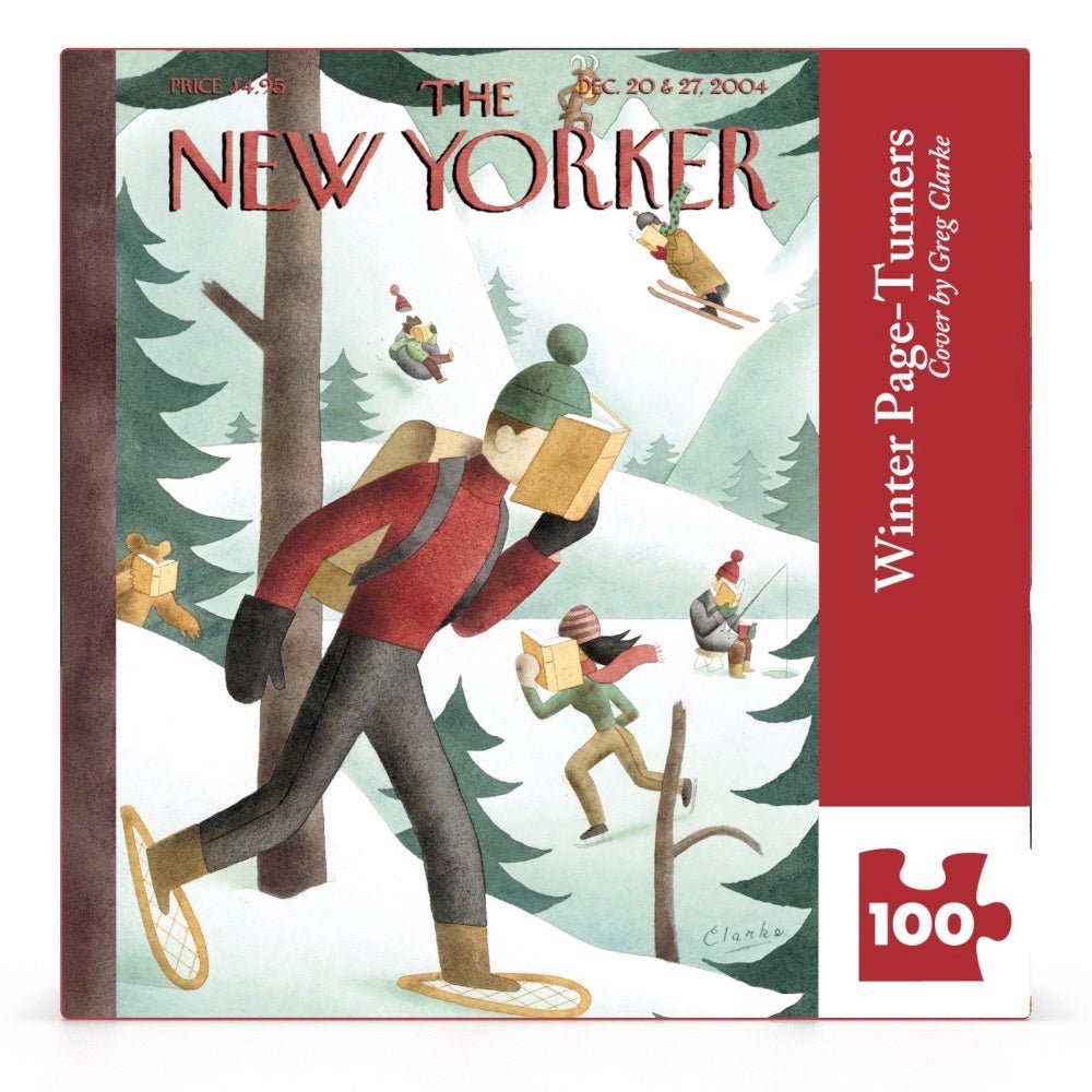 Winter Page-Turners Mini 100 Piece Jigsaw Puzzle | New York Puzzle Company - Jigsaw Puzzles - The Puzzle Center