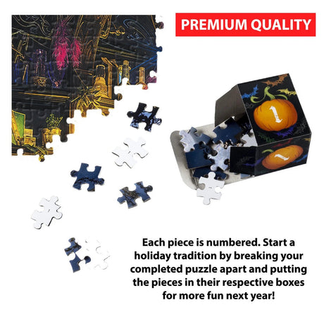 Witch's Magic Simple Sections® 1000 Piece Advent Style Jigsaw Puzzle | Vermont Christmas Co - Jigsaw Puzzles - The Puzzle Center