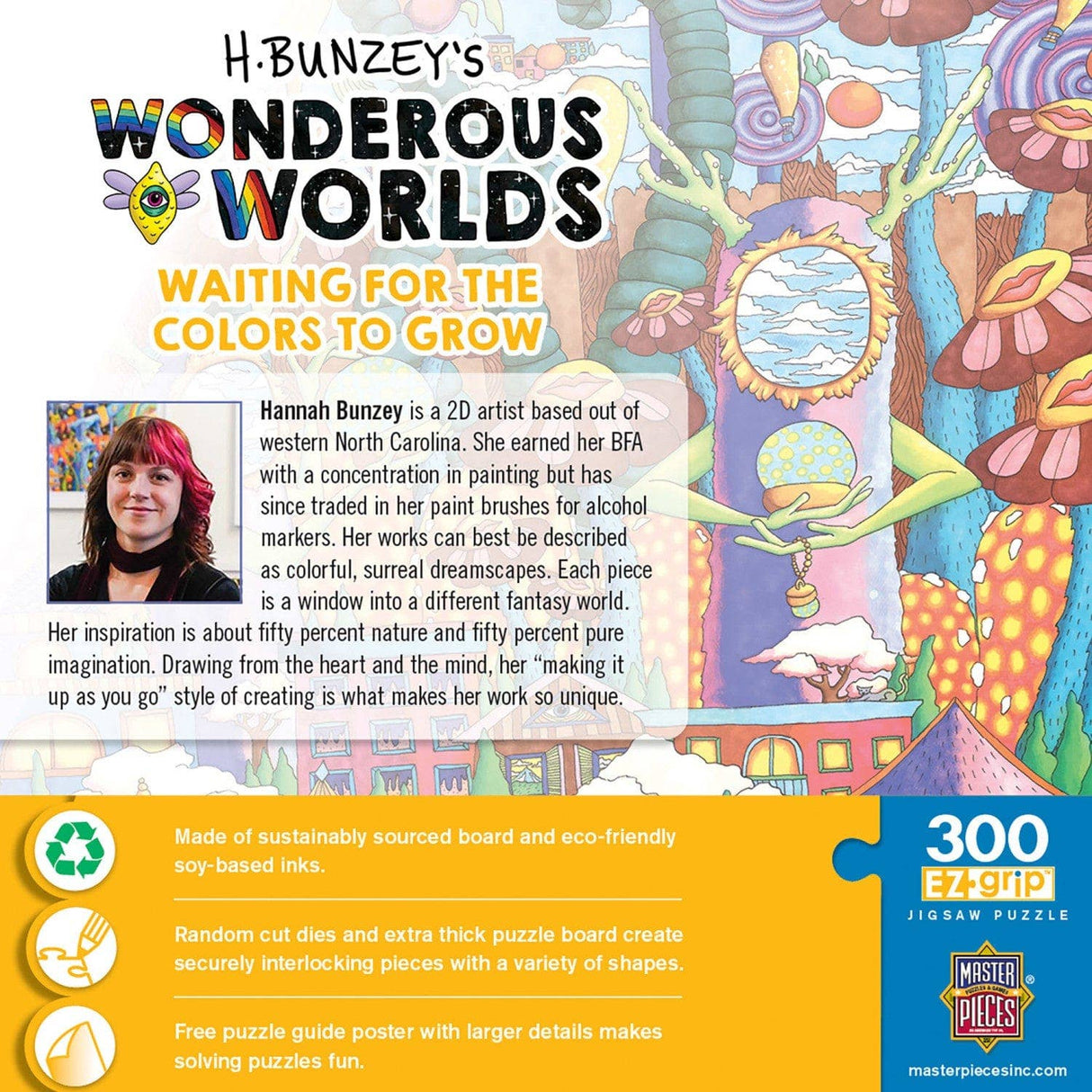 Wonderous Worlds - Waiting for the Colors to Grow 300 Piece EZ Grip Jigsaw Puzzle by Masterpieces Puzzles - Masterpieces Puzzles - Jigsaw Puzzles - The Puzzle Center