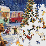 Woodland Christmas Campfire 1000 Piece Jigsaw Puzzle | Springbok Puzzles - Jigsaw Puzzles - The Puzzle Center