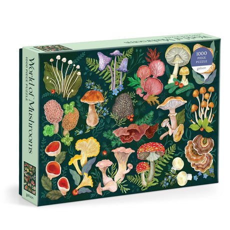 World of Mushrooms 1000 Piece Jigsaw Puzzle | Galison - Jigsaw Puzzles - The Puzzle Center