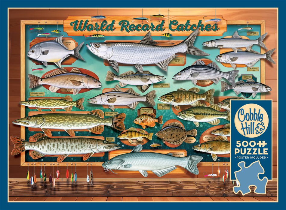 World Record Catches 500 Piece Jigsaw Puzzle | Cobble Hill - Jigsaw Puzzles - The Puzzle Center