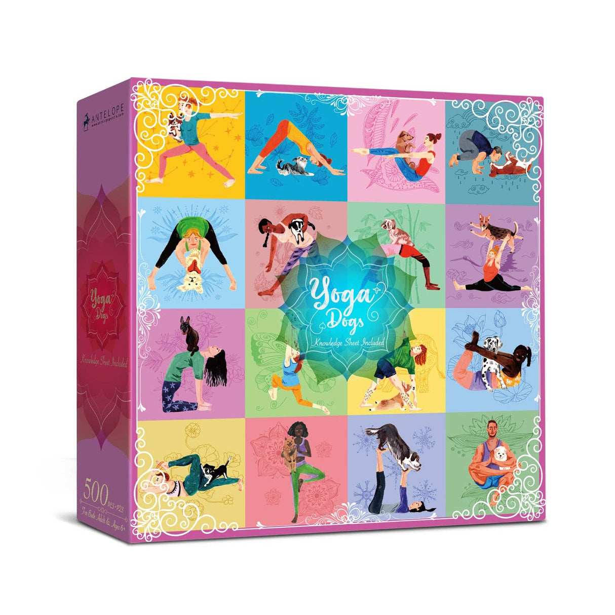 Yoga Dogs 500 Piece Jigsaw Puzzle | Antelope Puzzle - Jigsaw Puzzles - The Puzzle Center